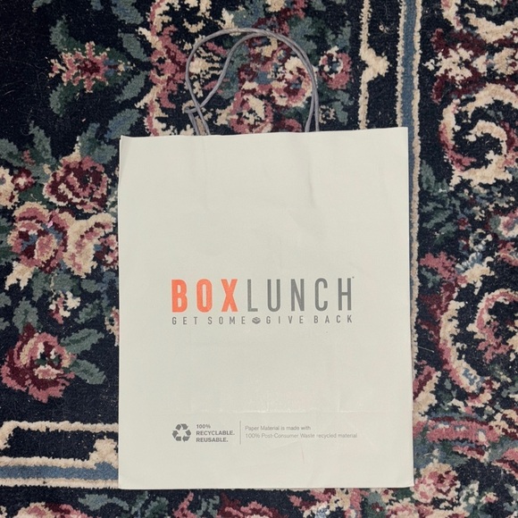 BoxLunch White Shopping Bag - Picture 1 of 2